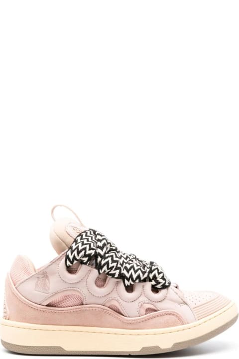 Sneakers for Women Lanvin Curb Sneakers In Pink Leather