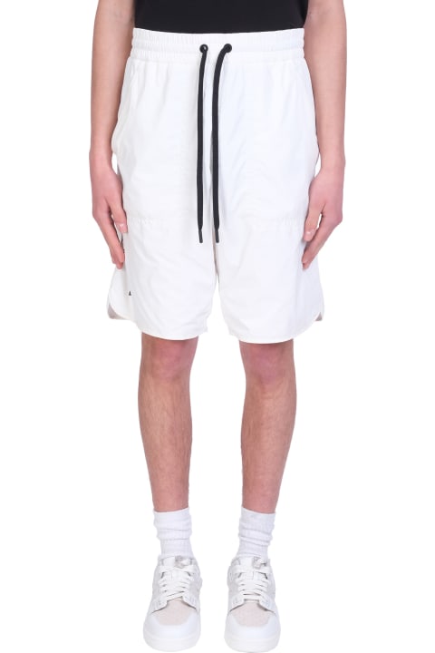 Shorts In White Synthetic Fibers