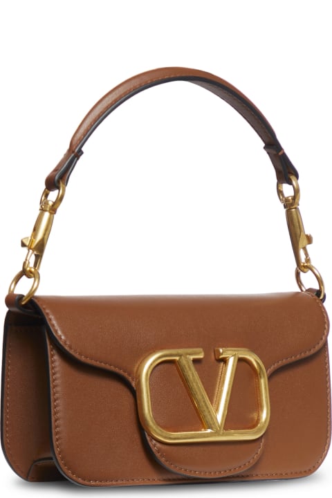 Bags for Women Valentino Garavani Small Shoulder Bag Loco` Vitello/antique Brass Logo