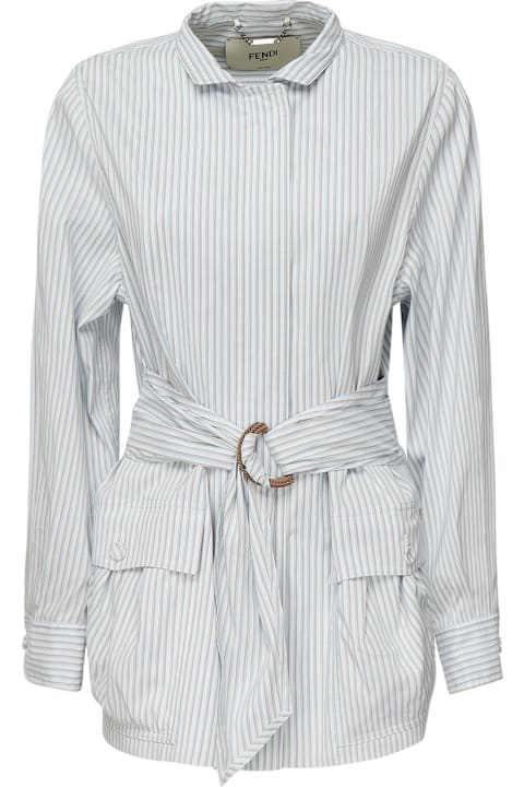 Topwear for Women Fendi Cotton And Silk Blouson