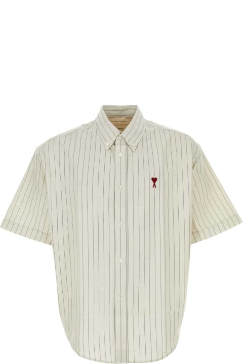 Ami Alexandre Mattiussi Shirts for Men Ami Alexandre Mattiussi Embroidered Oxford Shirt