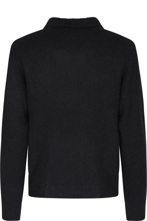 Officine Générale Sweaters for Men Officine Générale Tarek Black Sweater