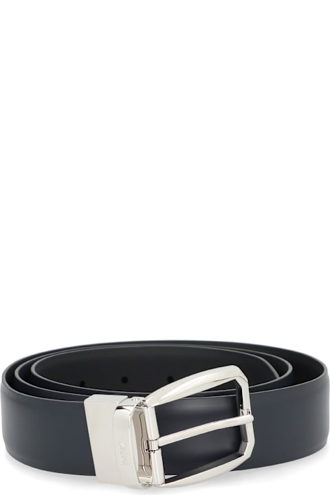 Belts Sale for Men Zegna Reversible Leather Belt