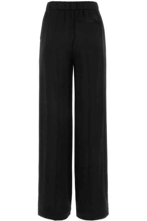 Clothing for Women Loewe Black Satin Pant