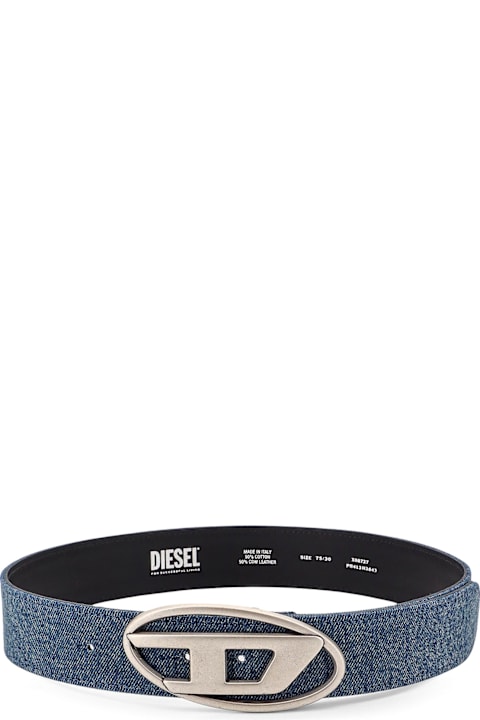Diesel Belts for Women Diesel Denim Belt With Logo