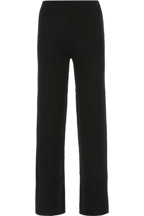 Max Mara Studio Pants & Shorts for Women Max Mara Studio Black Viscose Blend Nicia Pant