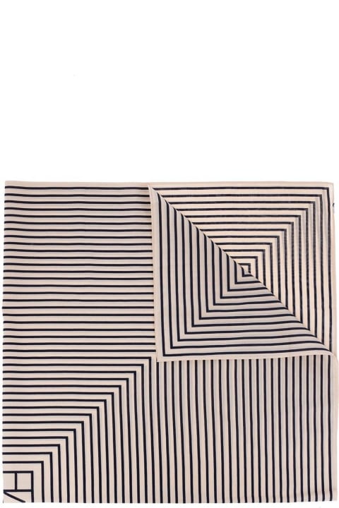 Totême Scarves & Wraps for Women Totême Stripe-printed Square-shaped Scarf
