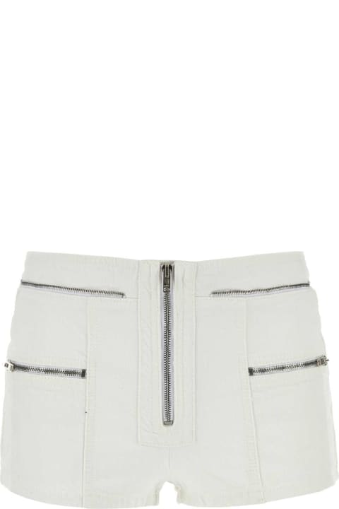 Isabel Marant Pants & Shorts for Women Isabel Marant White Denim Lary Shorts