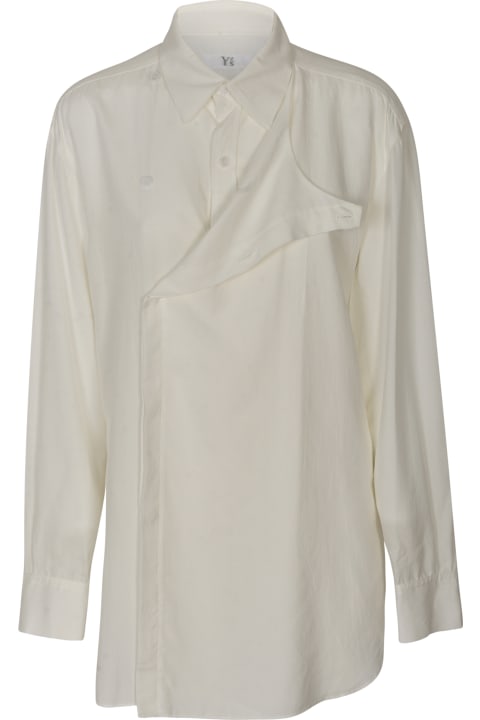 ウィメンズ Yohji Yamamotoのトップス Yohji Yamamoto Wrap Buttoned Concealed Shirt