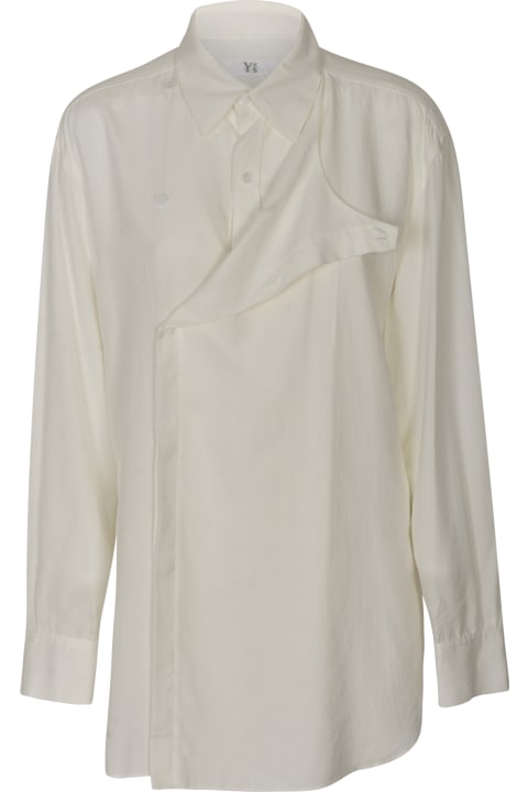 Yohji Yamamoto ملابس علوية لـ السيدات Yohji Yamamoto Wrap Buttoned Concealed Shirt