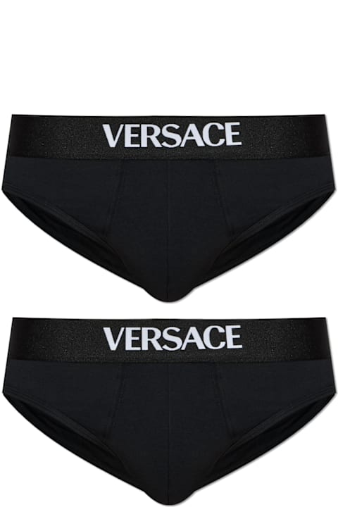 Homeware Versace Versace 2-pack Of Cotton Briefs