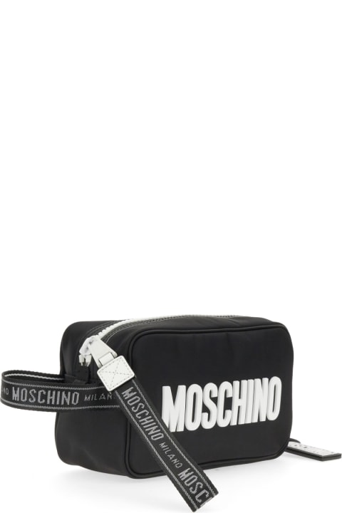 メンズ バッグ Moschino Beauty Case With Logo