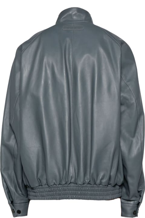 Marni Coats & Jackets for Men Marni Grey Lambskin Bomber Jacket