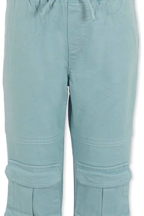 Homeware Stella McCartney Kids Light Blue Trousers For Boy With Logo