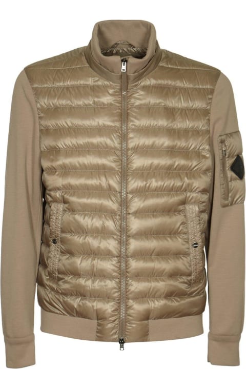 Coats & Jackets for Men Herno Logo Patch Quilted Jacket