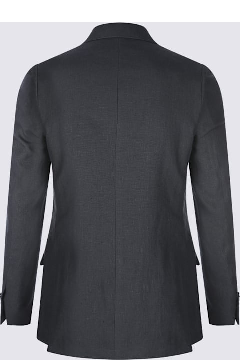 Lardini for Men Lardini Dark Grey Linen Blazer