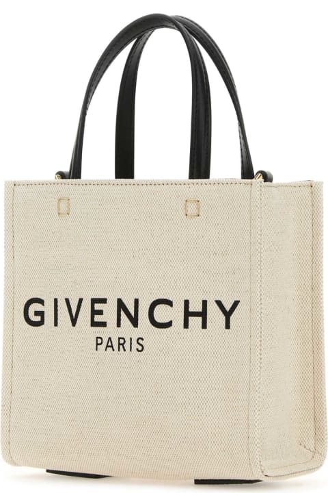 Totes for Women Givenchy Sand Canvas Mini G-tote Handbag