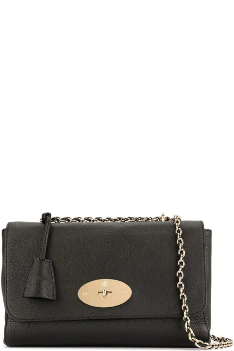 Mulberry for Women Mulberry 'lily Medium' Black Crossbody Bag With Sliding Chain In Leather Woman