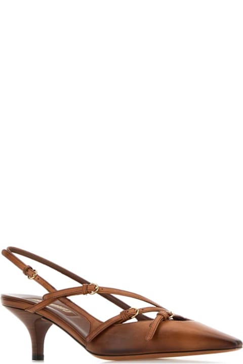 Miu Miu Camel Leather Pumps