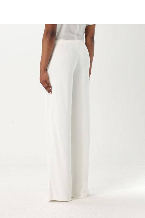 Emporio Armani Pants & Shorts for Women Emporio Armani Icon Compact Piqué Palazzo Trousers