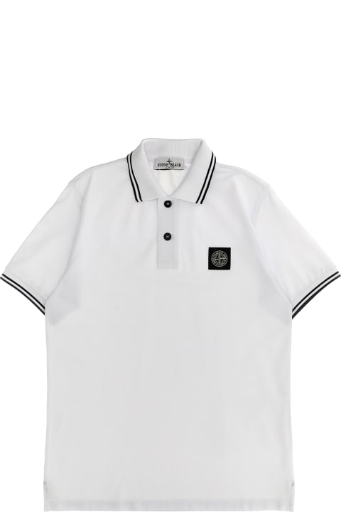Stone Island Junior T-Shirts & Polo Shirts for Boys Stone Island Junior Logo Patch Polo Shirt