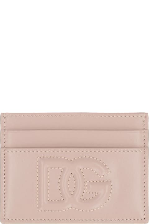 Dolce & Gabbana Wallets for Women Dolce & Gabbana Logo Detail Leather Card Holder