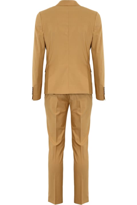 Suits for Men Daniele Alessandrini Camel Double-breasted Suit