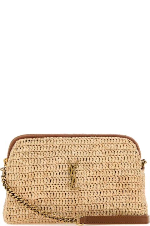 Saint Laurent Raffia Gaby Crossbody Bag