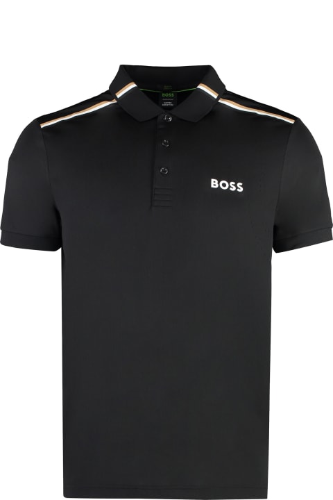 Hugo Boss Topwear for Men Hugo Boss Boss X Matteo Berrettini - Techno Jersey Polo Shirt