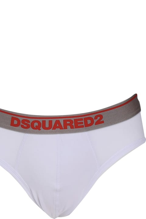 Clothing for Men Dsquared2 Double Underwear Briefs In Stretch Cotton