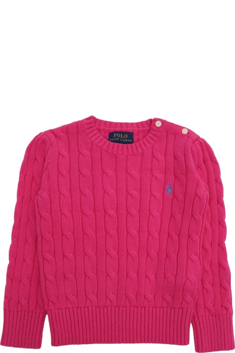 ガールズ Polo Ralph Laurenのニットウェア＆スウェットシャツ Polo Ralph Lauren Belmont Fuchsia Sweater