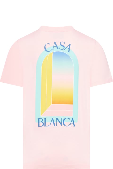 Casablanca Clothing for Men Casablanca L`arc Colore Printed T-shirt