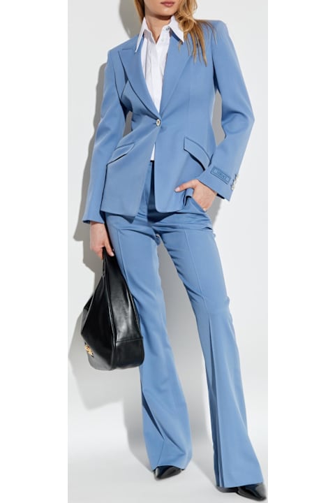 Versace Coats & Jackets for Women Versace Versace Wool Blazer With Closed Lapels