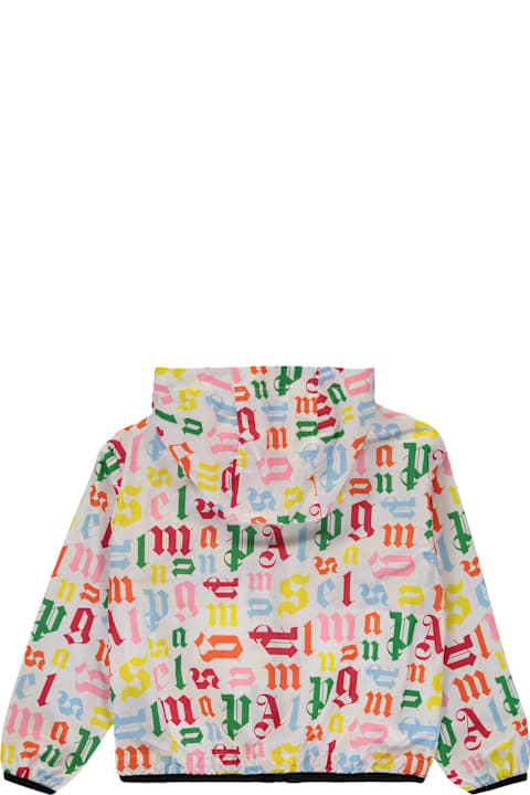 Topwear for Girls Palm Angels Technical Fabric Hooded Jacket