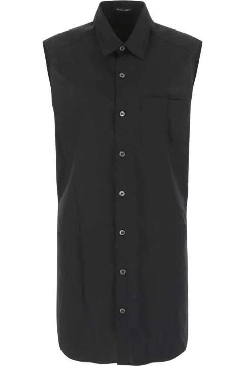 Ann Demeulemeester Topwear for Women Ann Demeulemeester Black Cotton Amelie Shirt
