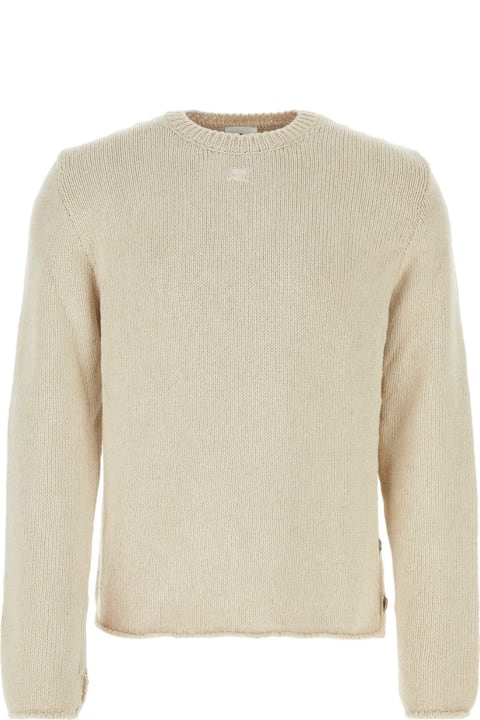 Courrèges Sweaters for Men Courrèges Sand Cotton Blend Sweater