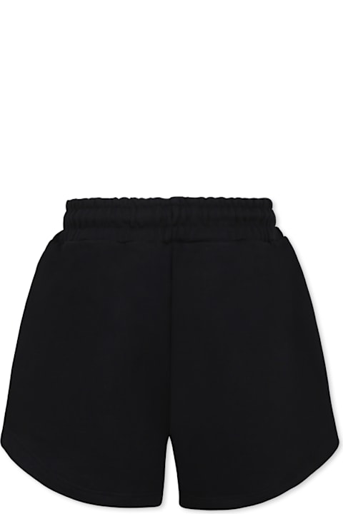 Homeware MSGM Black Shorts For Girl With Logo