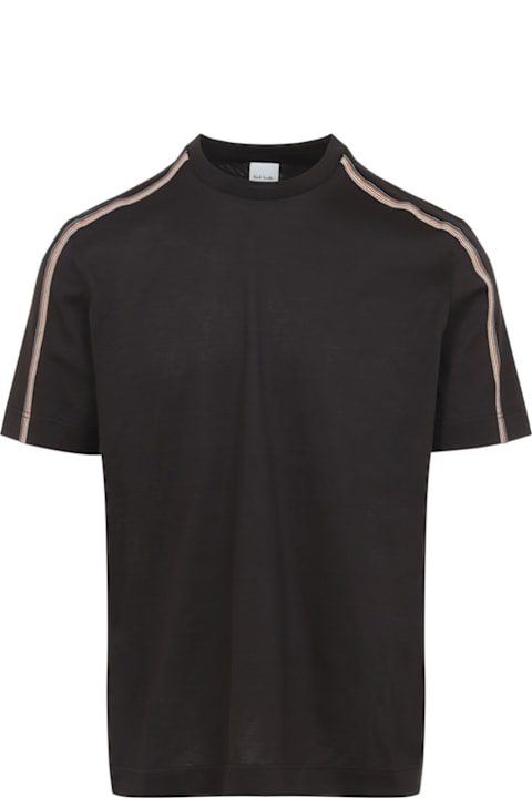 Paul Smith for Kids Paul Smith Stripe Tape Detail T-shirt