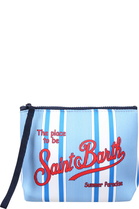 MC2 Saint Barth Accessories & Gifts for Boys MC2 Saint Barth Blue Clutch Bag For Kids With Logo