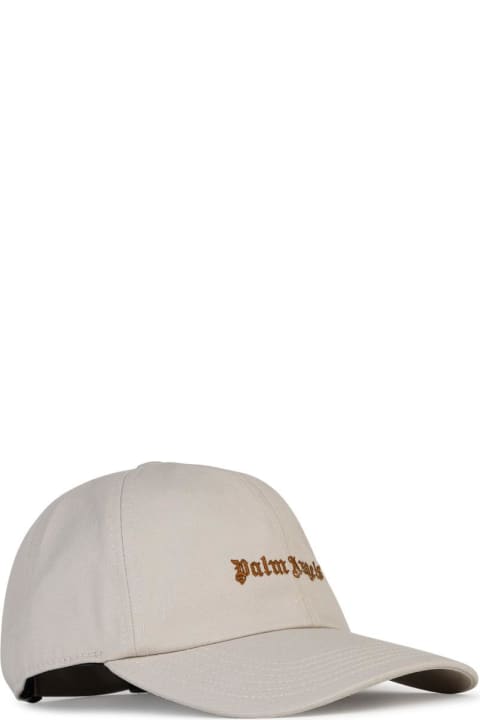 Palm Angels Hats for Men Palm Angels Beige Cotton Cap