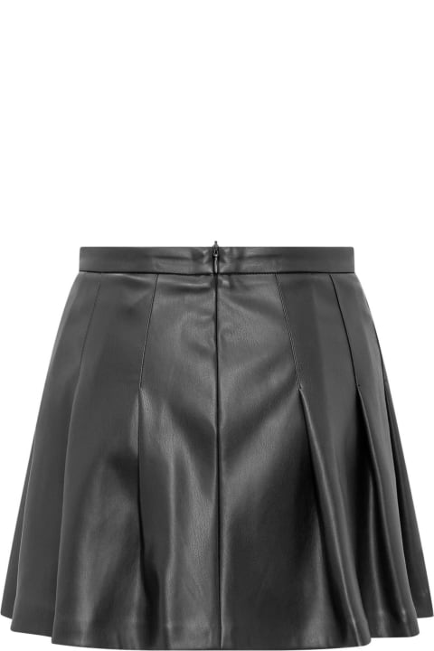 SEMICOUTURE Skirts for Women SEMICOUTURE Black Faux Leather Skirt