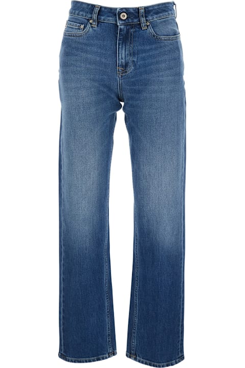 AG Jeans for Men AG Jeans 'fiance' Blue Jeans With Five-pocket Design And Logo Patch On The Back In Denim For Women