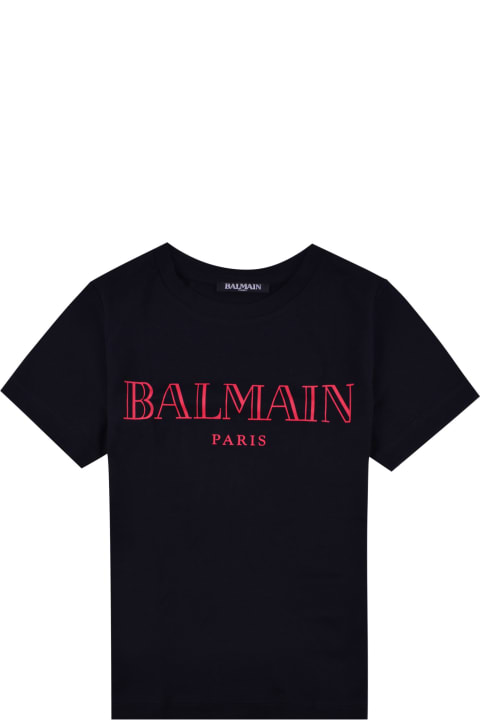 Topwear for Girls Balmain Cotton T-shirt