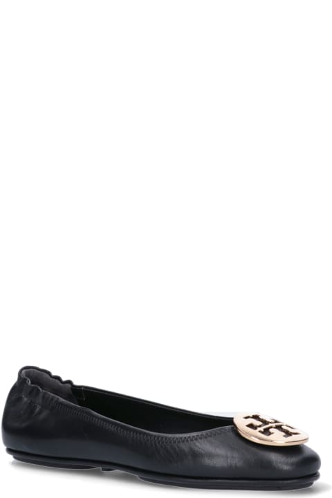 Tory Burch for Kids Tory Burch Minnie Travel Ballet With Metal Logo
