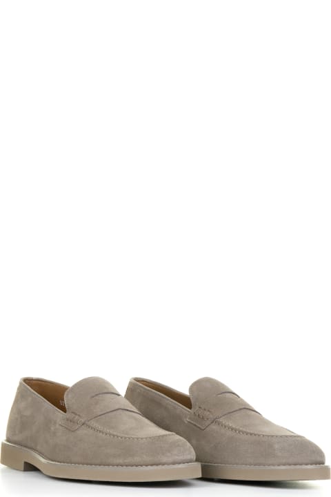 Doucal's Loafers & Boat Shoes for Men Doucal's Beige Suede Moccasin