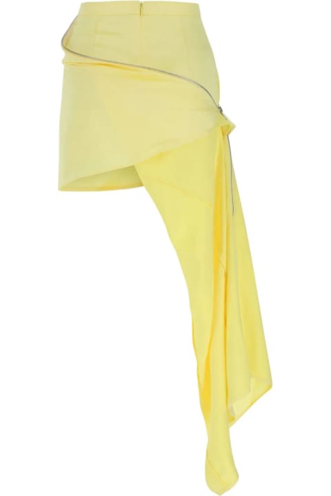 J.W. Anderson for Women J.W. Anderson Pastel Yellow Satin Mini Skirt