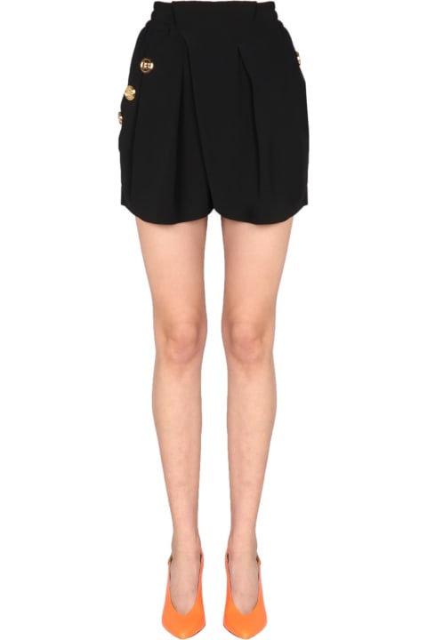 Balmain Clothing for Women Balmain Shorts With Embossed Buttons