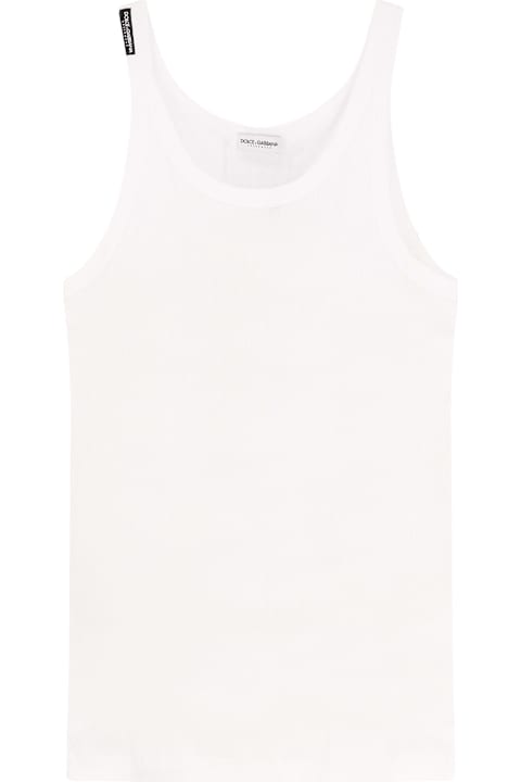 Sale for Men Dolce & Gabbana Ribbed Cotton Tank Top