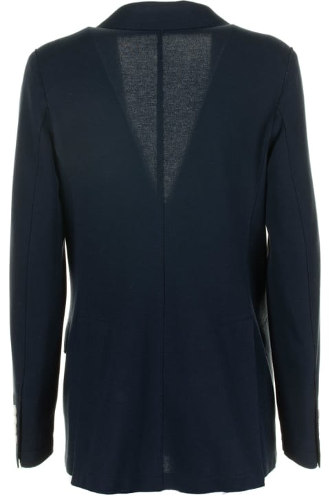 Eleventy Coats & Jackets for Women Eleventy Blue Single-breasted Jacket