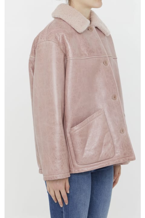 Coats & Jackets for Women Salvatore Santoro Pink Leather Jacket